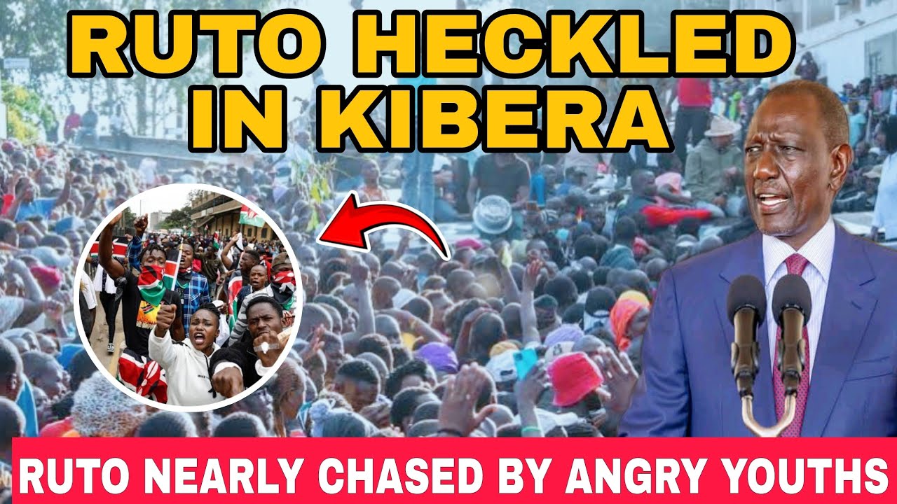 Toka hapa Kasongo! Ruto almost chased in Kibera by angry youth ...