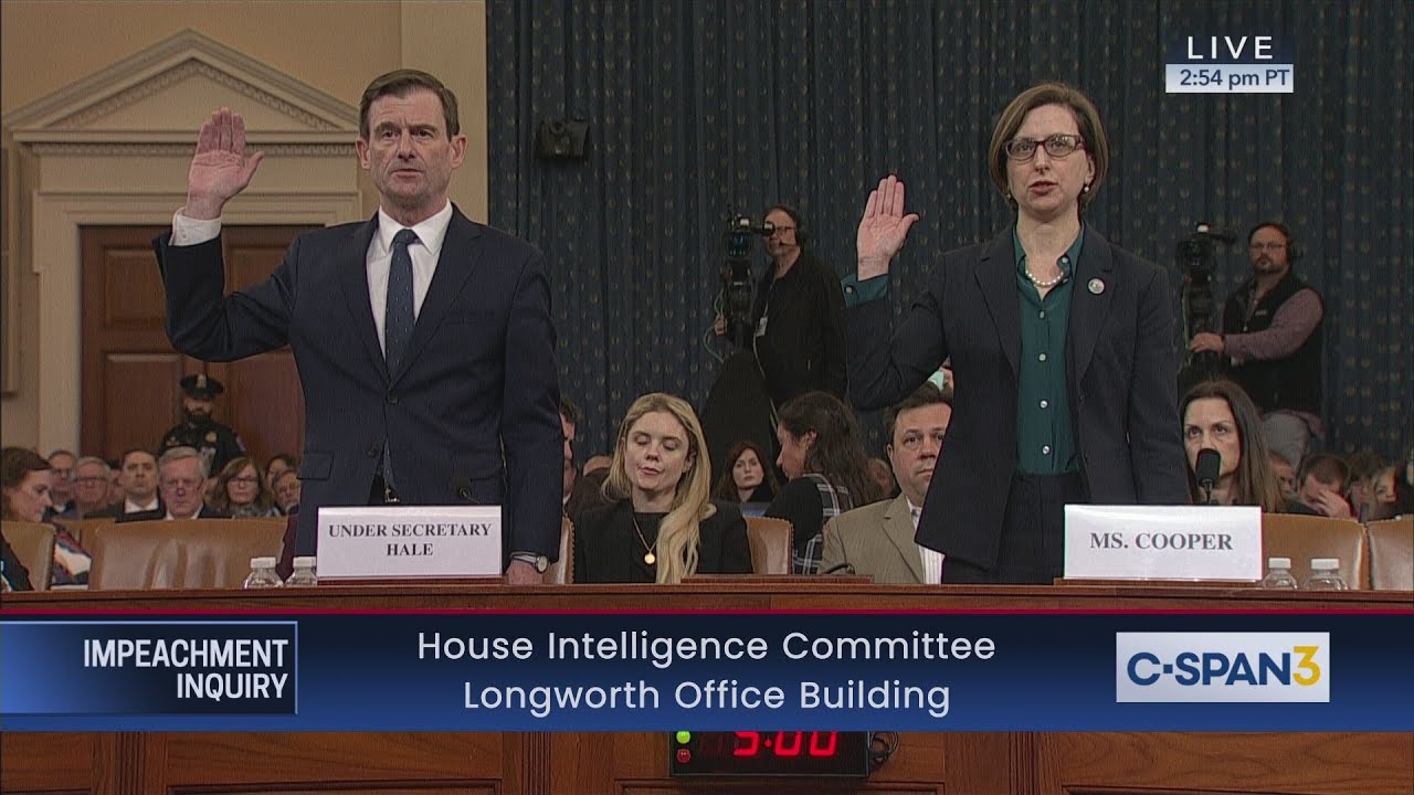 House Impeachment Inquiry Hearing - Cooper & Hale Testimony