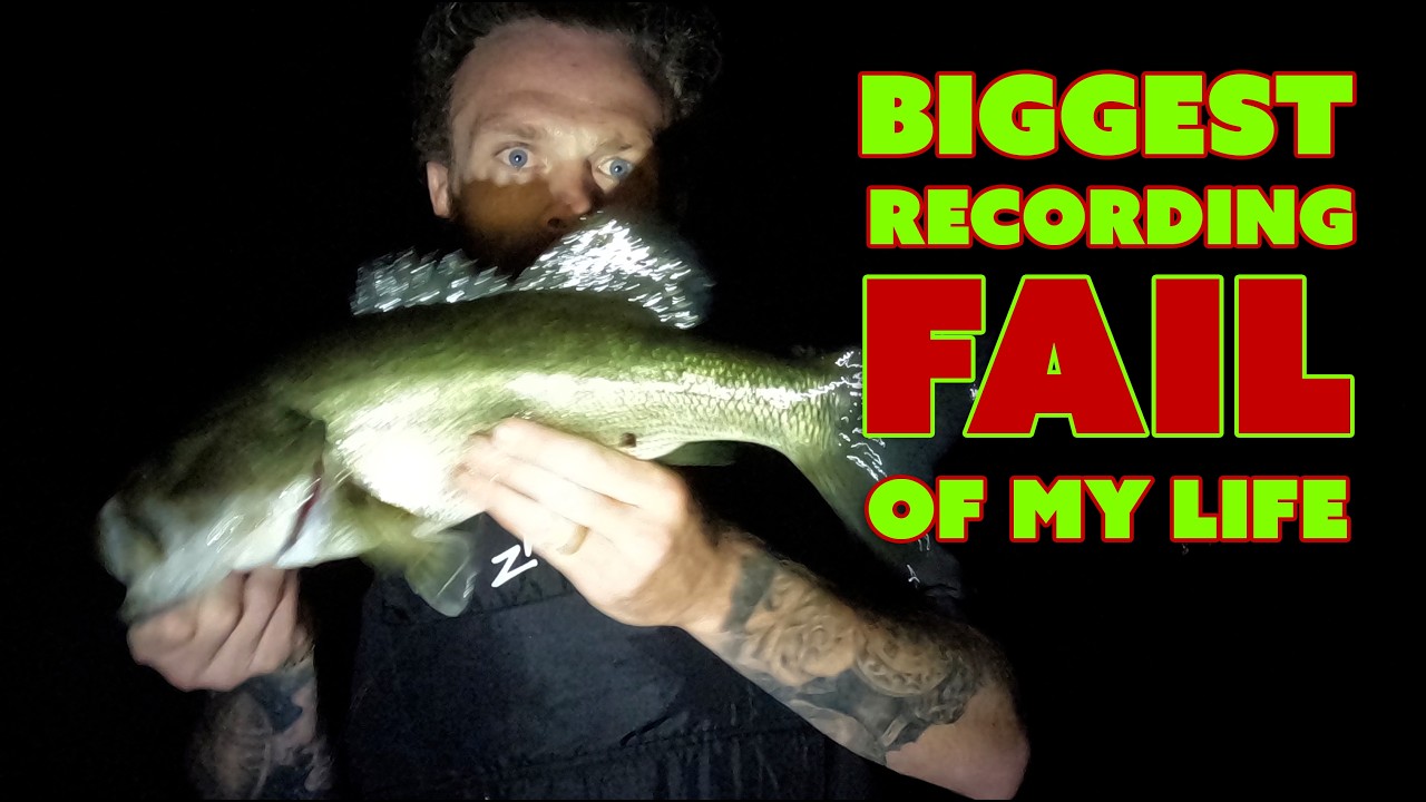 Biggest Recording Fail Of My Life | Night Time Big Bass Catch On The Fly
