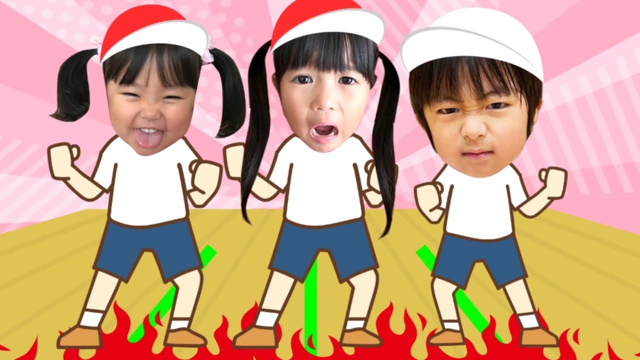 Mari-chan, Izu-chan, and Mina-kun's physical fitness test! Can