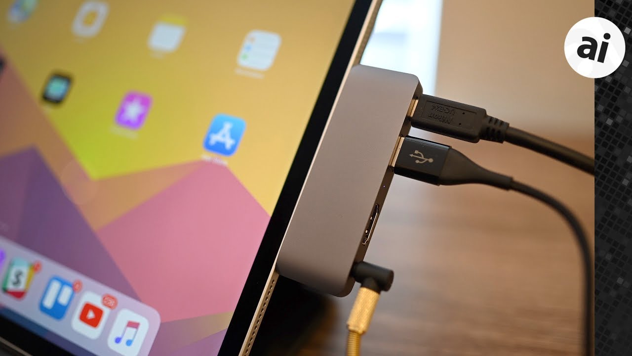 Review: Satechi USB-C Mobile Pro Hub for iPad Pro - YouTube