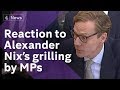 Reaction as former Cambridge Analytica CEO is grilled by MPs