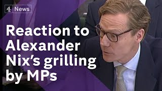 Reaction as former Cambridge Analytica CEO is grilled by MPs