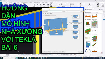 Tekla Structures - Hướng dẫn mô hình nhà xưởng cơ bản bằng Tekla Structures bài 6