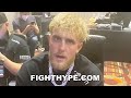 JAKE PAUL MESSAGE TO NATE ROBINSON RIGHT AFTER KNOCKOUT WHILE WATCHING MIKE TYSON VS. ROY JONES JR.