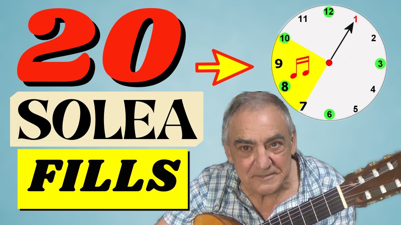 Solea compas - 20 melodic fills. Flamenco guitar lesson
