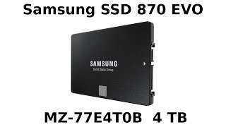 SSD диск Samsung SSD 870 EVO MZ-77E4T0B 4TB