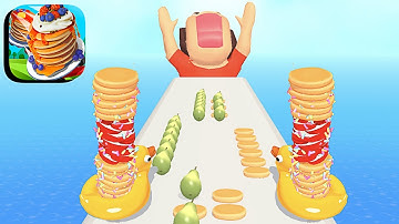 Pancake Run ​- All Levels Gameplay Android,ios (Levels 355-358)