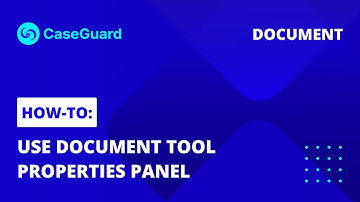 How to use the Tool Properties Panel for Document Redaction | CaseGuard Studio