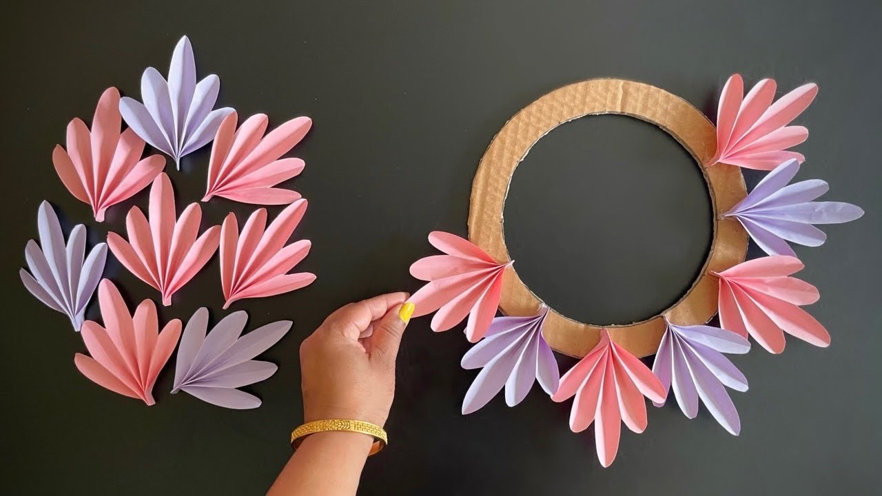 Beautiful wall hanging craft paper craft for home decoration easy