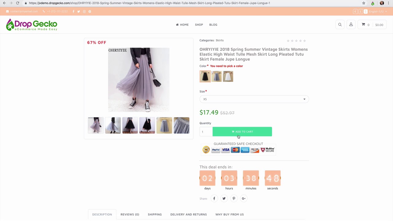 Drop Gecko Demo Review - How to Make a Successful Online Store: The Complete Guide