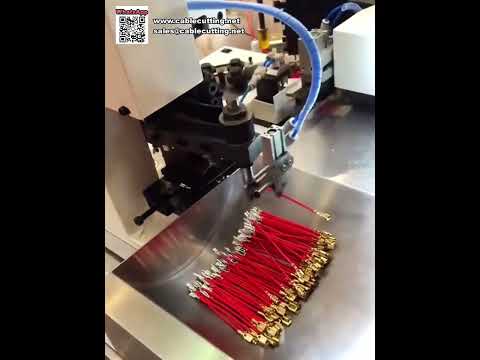 Fully Auto Double Head Terminal Crimping Machine One Click Setup Fast Wire Processing
