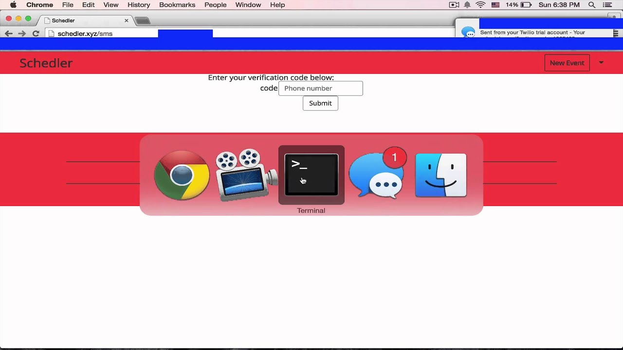 Schedler.xyz — An Online Calendar with SMS Support