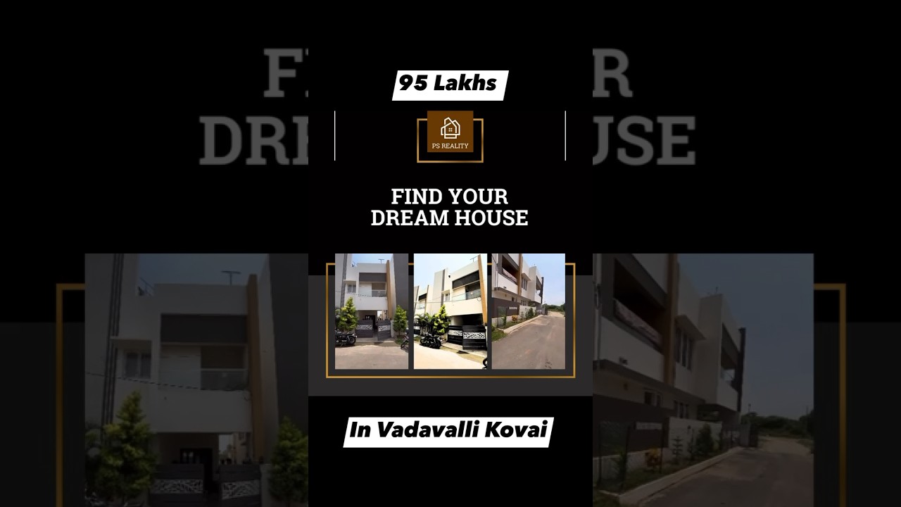 RESALE HOUSE SALES IN VADAVALLI COIMBATORE realestate villa 