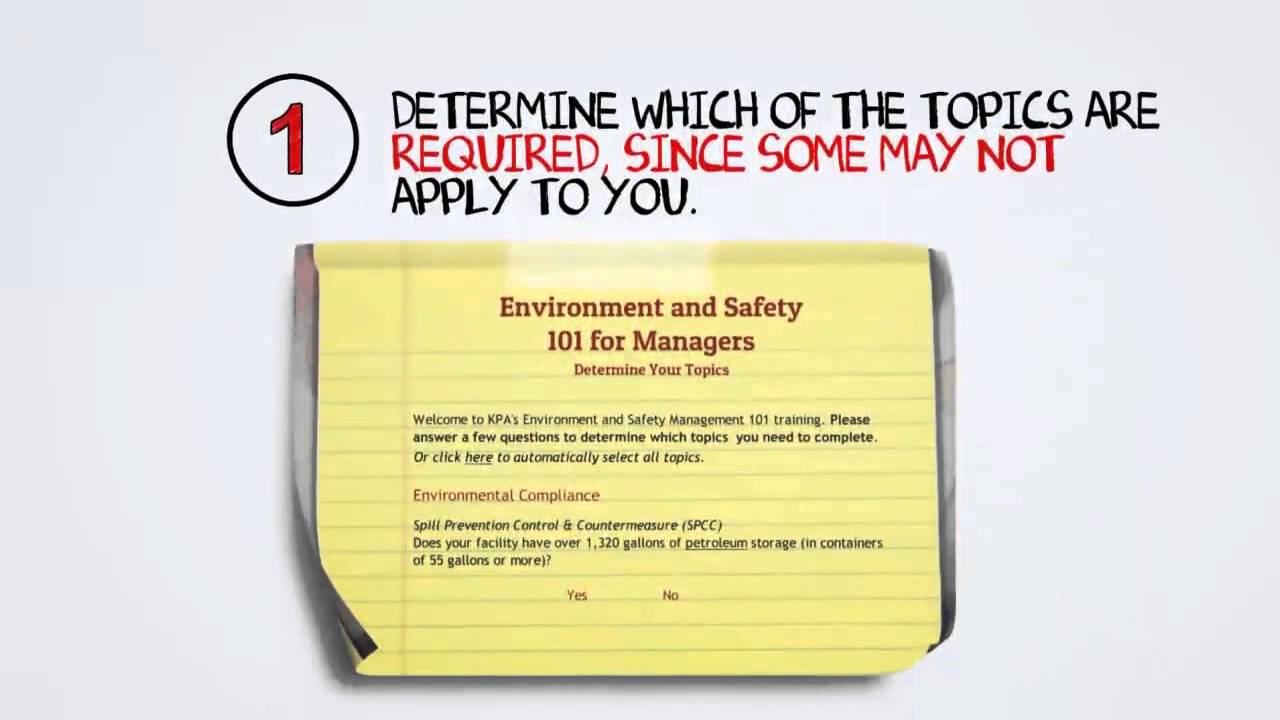 Environment and Safety 101 for Service Managers