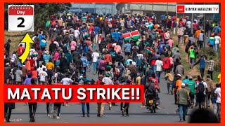 Situation Right Now in NAIROBI on Day 2 of Fuel Prices Maandamano | Matatu Strike Tuesday Second Day
