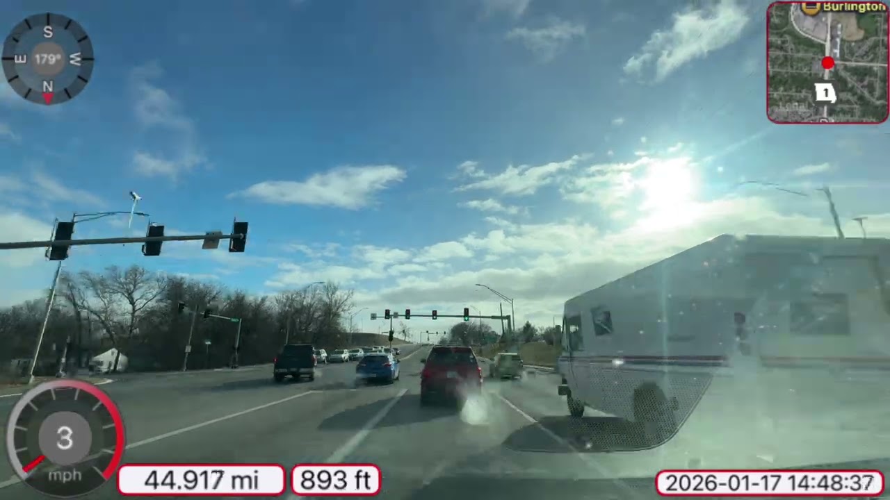 20260117 Dashcam Drivelapse Kansas City Metropolitan Area Saturday