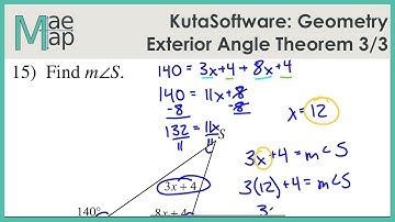 KutaSoftware: Geometry- Exterior Angle Theorem Part 3
