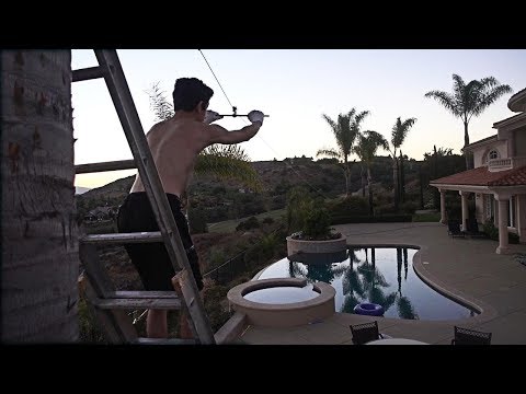 OUR CRAZY NEW ADDITION TO THE HOUSE!! (150 FT ZIPLINE INTO POOL)