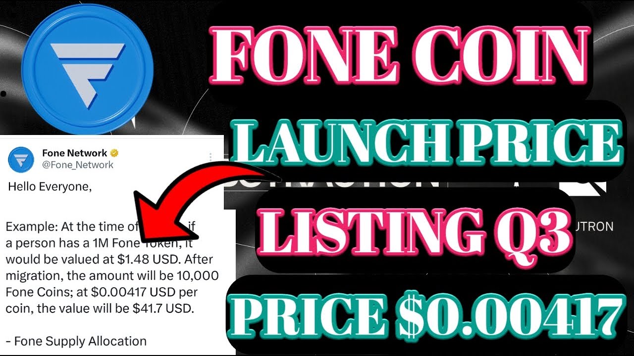 Fone Coin On Mining। Fone Coin In Marcket। Fone  Coin Listing Exchange। Fone Coin Price।