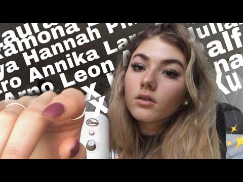 ASMR- DEINEN Namen flüstern! (100+) [ASMR German/Deutsch]