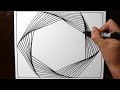 How to Draw a Hexagon Spiral Drawing | Satisfying and Relaxing