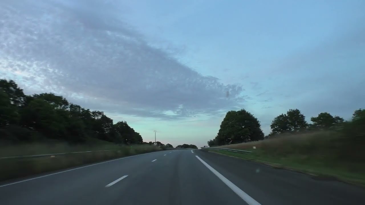 Driving On The N164 From 29190 Pleyben To Kermabjean 22110 Glomel, Brittany, France 4th July 2024