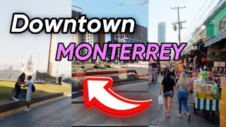 🇲🇽MANEJANDO POR EL CENTRO DE MONTERREY 😮 TOUR DOWNTOWN 4k Cariñosas  ✅