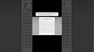 Create 1st & 2nd Grade math fluency worksheets in seconds! #colorbycode #elementarymath #mathfluency