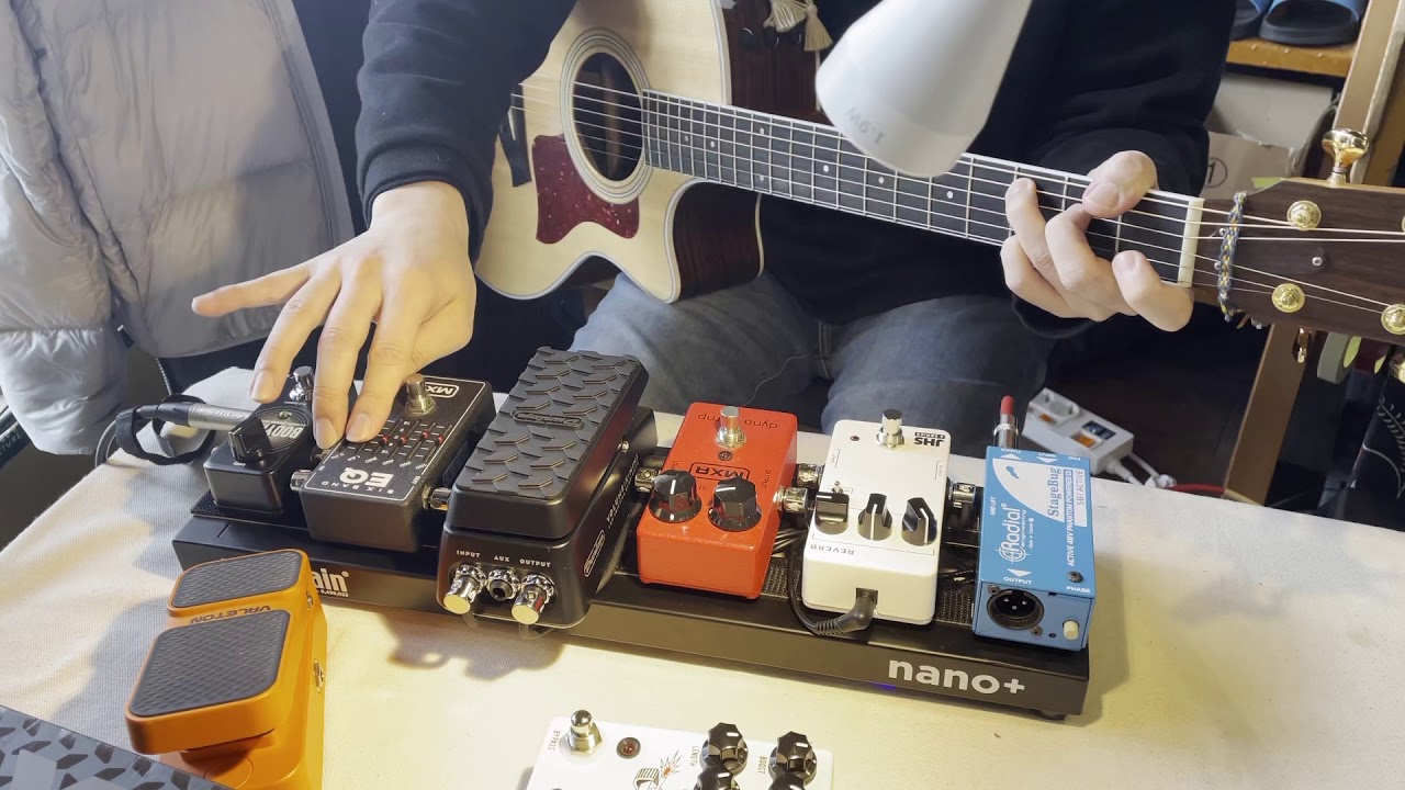 A.Guitar pedalboard/JHS 3Series Reverb + Radial SB1 + MXR dyna comp