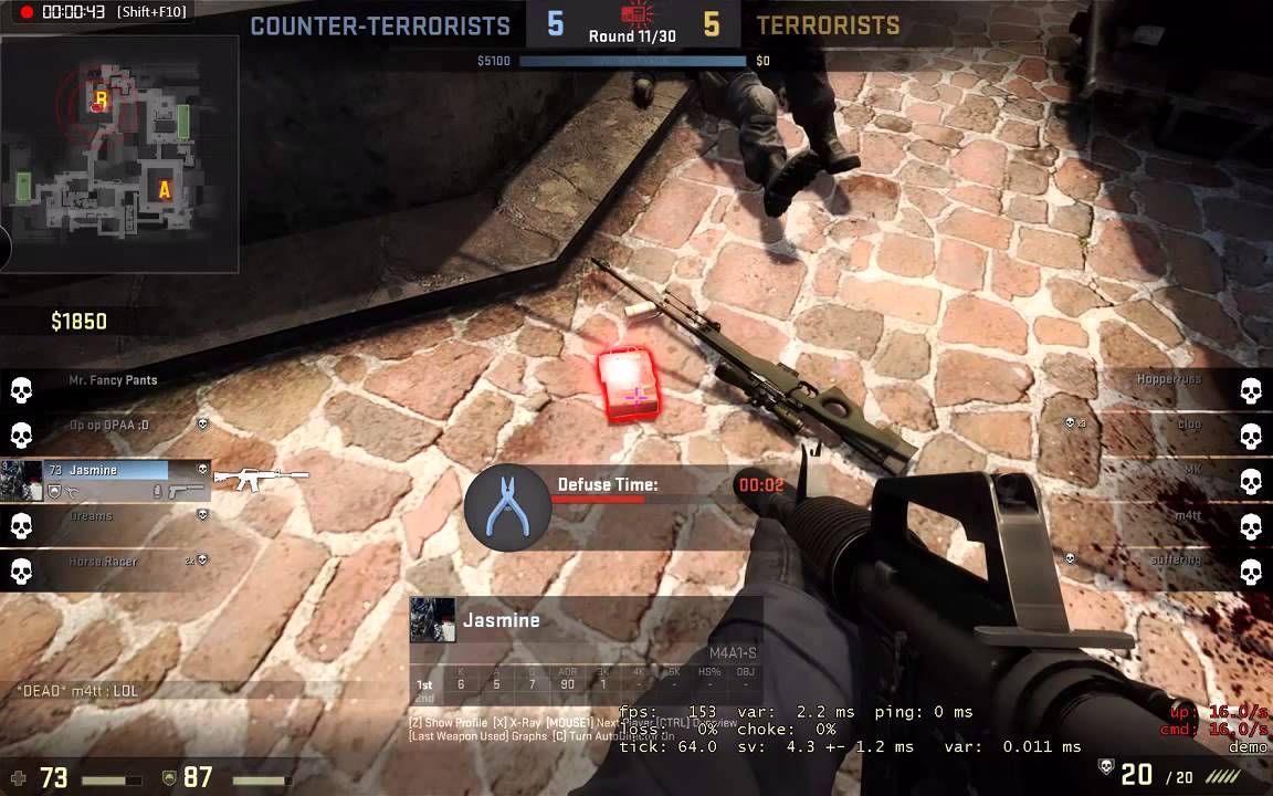 CSGO: How NOT to defuse the bomb - YouTube