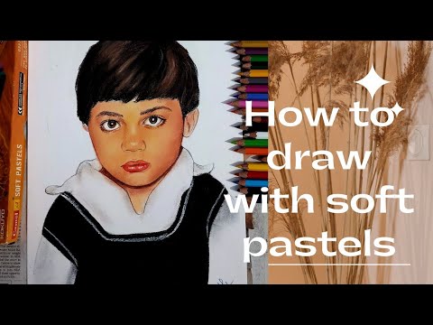 How to Draw a Realistic Portrait using Soft Pastels( Timelapse) #artist ...