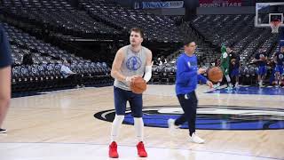 Luka Doncic shooting PRACTICE few days after his ankle injury ‼️ +shooting with Mark Cuban