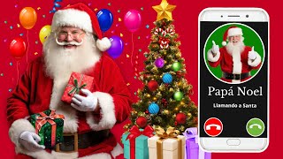 LLAMADA DE SANTA CLAUS (AL TELÉFONO) QUIERE SABER TUS REGALOS DE NAVIDAD! screenshot 2