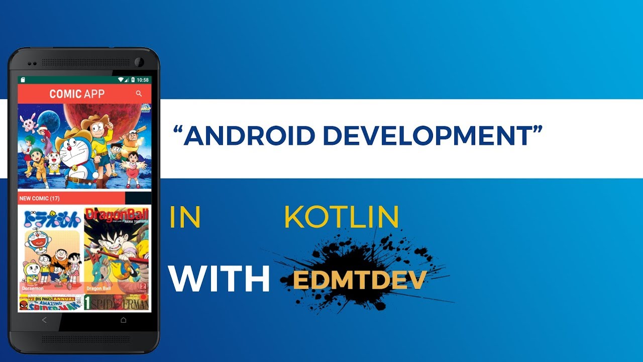 Kotlin Android Tutorial - Firebase Comic Reader App 3 Load Chapter List ...