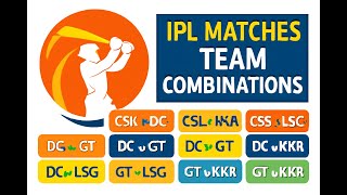 SQL - IPL Team Combinations: CSK, DC, GT, KKR & LSG Match-Ups Explained!