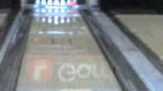 Ava bowling at Lava Lanes