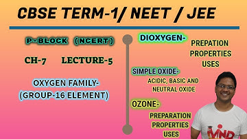 oxygen family/P-Block element(ncert)/L-5/cbse/neet/jee