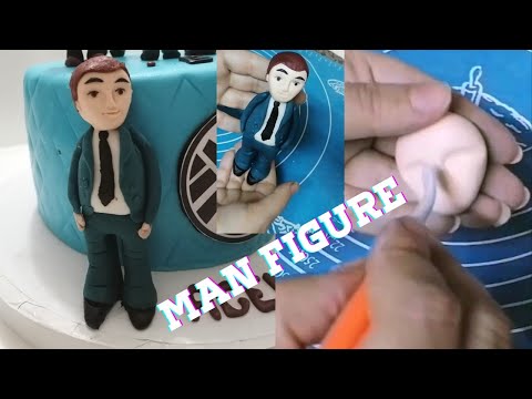        طريقة عمل مجسم لشخصية رجل بعجينه السكر
