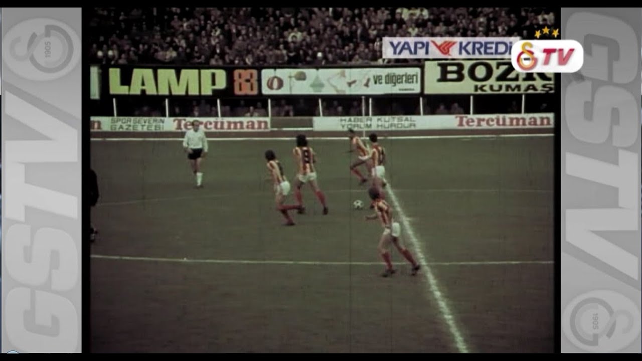Lamp 83 - 1973'teki Beşiktaş - Galatasaray derbisinde Lamp 83 reklamı