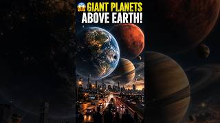 What If Giant Planets Appeared Above Earth? 😱🌎 | Cosmic Collision #Shorts