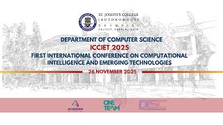 ICCIET 2025- INTERNATIONAL CONFERENCE ON COMPUTATIONAL INTELLIGENCE & EMERGING TECHNOLOGIES- LIVE
