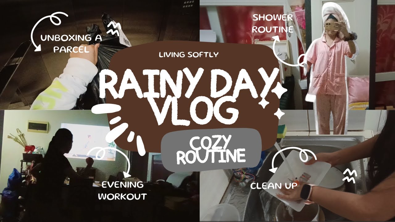 A Day in My Life | Rainy Day Edition: 🌧️ Walking in the Rain, Workout, Cleaning & Shower Routine