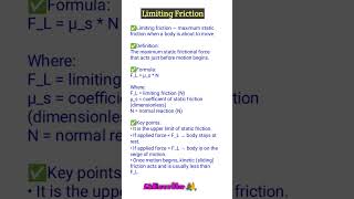 Limiting Friction