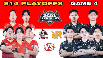 GAME 4 | GEEK FAM ID vs RRQ HOSHI | MPL ID S14 PLAYOFFS #rrqhoshi