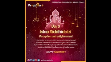 Navratri 2023 Day 9: Goddess Siddhidatri | Navratri Special Video 2023 | Propzilla.
