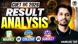 CUET UG 2026 Result Analysis | Marks vs College vs Subject | Vaibhav Sir