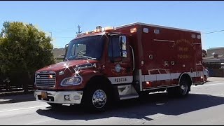 South San Fransisco Fire rescue 61 responding code 3 with EQ2B ! + transporting code 1.