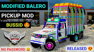 Full Modified Pikup Mod Bussid | How to Add MAHINDRA PICKUP mod in Bus Simulator Indonesia 🛻