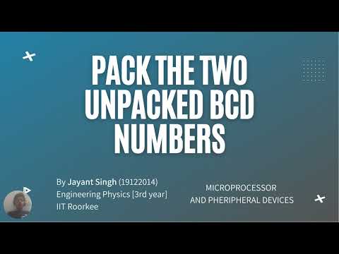 Pack the unpacked BCD number